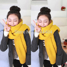 Free&Unisex Men Wool Woolen Scarves Warm Long Thick Scarf Stole Wrap J4U66