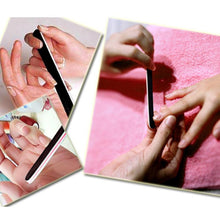 10pc Professional Nail Files Buffer Buffing Slim Crescent Grit Sandpaper 100/180 Nail Tools J4U66