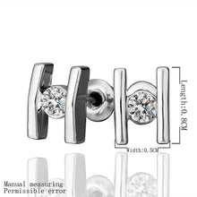 18k gp gold plated jewelry earring fine nickel free tin alloy rhinestone czech stud earrings smtpe37 J4U66