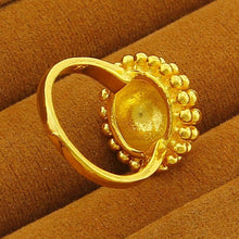 18k real gold plated ring hollow pattern anel masculino jewelry display yhdr007 J4U66