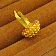 18k real gold plated ring hollow pattern anel masculino jewelry display yhdr007 J4U66