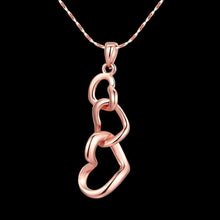 lovely austrian crystal collar necklace three heart is hollow bisuteriasale J4U66