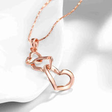 lovely austrian crystal collar necklace three heart is hollow bisuteriasale J4U66