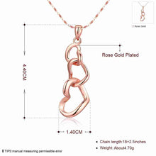 lovely austrian crystal collar necklace three heart is hollow bisuteriasale J4U66