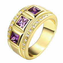 lovely austrian crystal rings round roll anel wedding jewelry J4U66