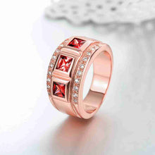 lovely austrian crystal rings round roll anel wedding jewelry J4U66
