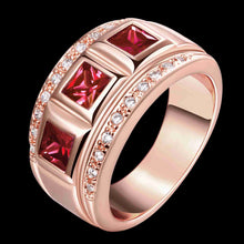 lovely austrian crystal rings round roll anel wedding jewelry J4U66