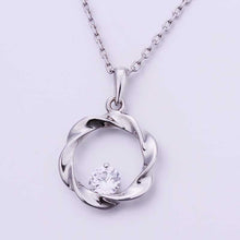lovely austrian crystal women necklace casual circle bisuteria wedding decoration J4U66