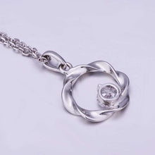 lovely austrian crystal women necklace casual circle bisuteria wedding decoration J4U66