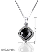 18k gold plating pendants black rock colares J4U66