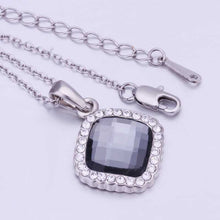 18k gold plating pendants black rock colares J4U66