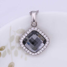 18k gold plating pendants black rock colares J4U66