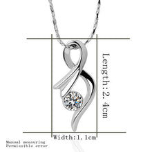 18k gold plating women necklace casual pendant colar feminino love J4U66