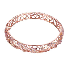 18k gold plated hollow irregular lines men bracelet bone J4U66