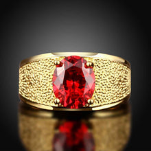 18k gold plated rings for women insets wide strip aneis J4U66