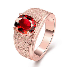 18k gold plated rings for women insets wide strip aneis J4U66