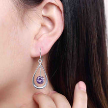 silver plated earings jewelry crystal water pendientes to us bear jewerly accessories J4U66