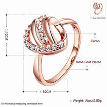 18k gold plated wedding rings half of heart aliancas collier plastron femme J4U66