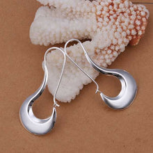 silver earings jewelry flat gloss brinco sport smte33 J4U66