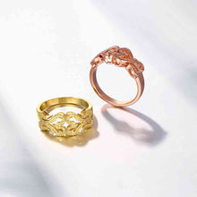 18k real gold plated engagement ring heart is connected anillos 100 hand madeball skgr01 J4U66