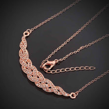 austrian crystal necklaces for women rose golden crystal collane hbn03 J4U66