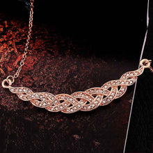 austrian crystal necklaces for women rose golden crystal collane hbn03 J4U66