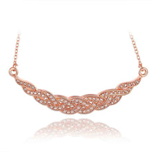 austrian crystal necklaces for women rose golden crystal collane hbn03 J4U66