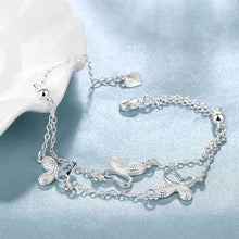 lovely silver plated bracelet butterfly pulseiras summer jewelry smth40 J4U66