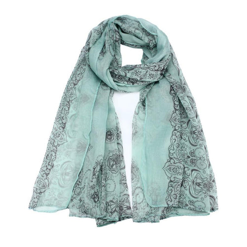 Fashion Classical Print Voile Scarf Infinity Scarves For Women/Ladies Print Shawl Big Size 160cmx80cm J4U66