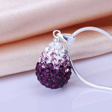 acessorios para mulher pendants violetta crystal collares women oso hbn033 J4U66