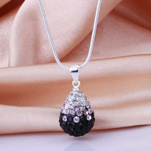 acessorios para mulher pendants violetta crystal collares women oso hbn033 J4U66