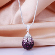 acessorios para mulher pendants violetta crystal collares women oso hbn033 J4U66