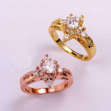 18k gold plating rings for women insets prismatic anel feminino diy skgr052 J4U66
