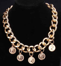 pendant necklace leck coins collane bone hbn323 J4U66