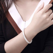 silver bangles simple web women bracelet fine jewelry smtb040 J4U66