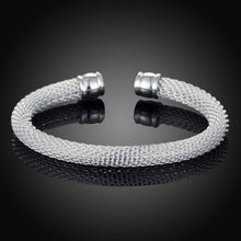 silver bangles simple web women bracelet fine jewelry smtb040 J4U66