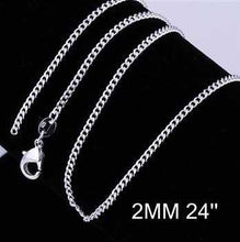 silver chains 2m 1 24inch wedding smtc015 J4U66