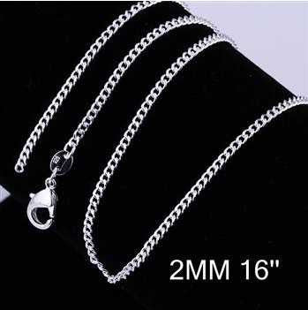 silver chains 2m 1 24inch wedding smtc015 J4U66