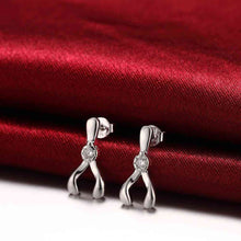 silver earing people crystal brincos jewelry display hbe35 J4U66