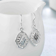 silver earings lozenge orecchini smte7 J4U66