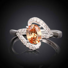 silver plated engagement ring inlaid stone kiss anel masculino wedding jewelry hbr333 J4U66