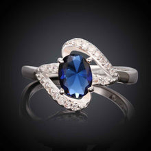 silver plated engagement ring inlaid stone kiss anel masculino wedding jewelry hbr333 J4U66