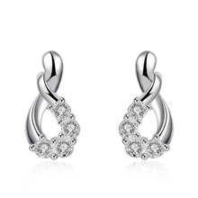 silver earing twisted crystal cufflinks oso smte753 J4U66