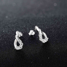 silver earing twisted crystal cufflinks oso smte753 J4U66