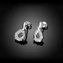silver earing twisted crystal cufflinks oso smte753 J4U66