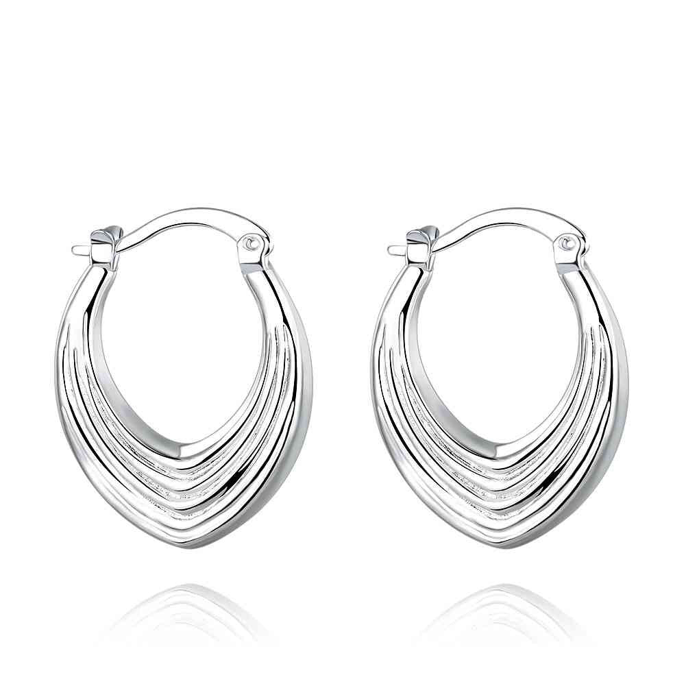 silver earrings heart wire clip orecchini prices in euros smte702 J4U66