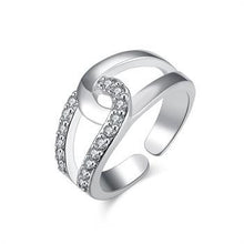 silver engagement ring inlay butterfly anel de ouro diy hbr0 J4U66