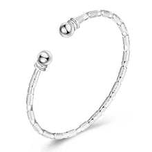 silver plated lines men bracelet diy smtb22 J4U66