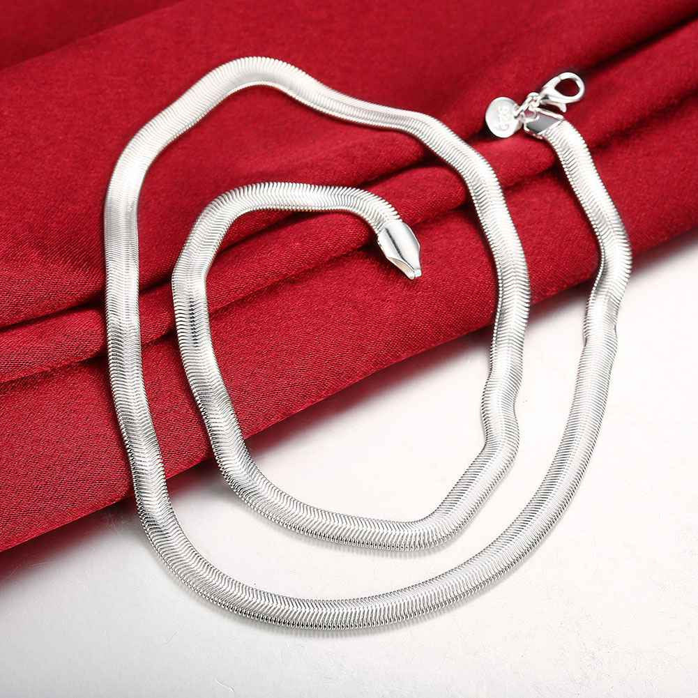 silver plated pendant m 1 24 soft snake bone colar feminino margarida smtn13 J4U66