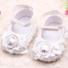 Baby Girls Rose Shoes Toddler party rose flower first walker princess dress shoes J4U66